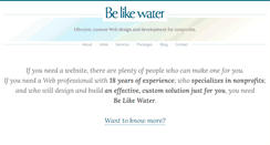 Desktop Screenshot of belikewater.ca